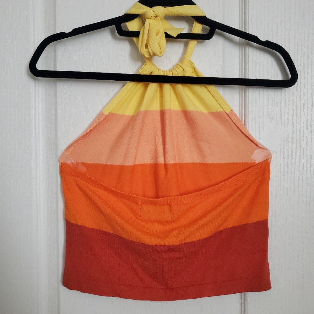 Cider Colorful Halter Neck Top - Picture 4 of 4